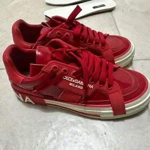 Dolce & Gabbana | Shoes | Dolce Gabbana Snearkers Red | Poshmark